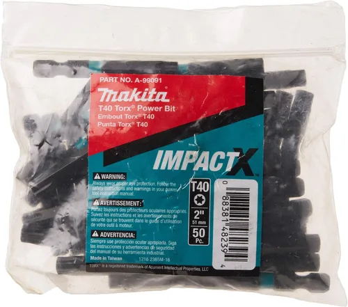 Vista 6 de Makita A-96730 Impactx T15 Torx 2″ Power Bit, 2 Pack
