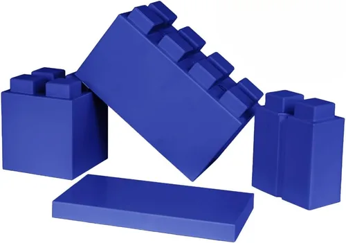 Vista 19 de EverBlock Paquete modular de plástico de tamaño natural de 3 x 3 pulgadas Bloques de construcción gigantes Fácil de conectar y reutilizar Uso