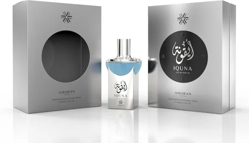 Vista 3 de Amaran Iquna Eau de Parfum para hombre – Colonia fresca y amaderada bergamota, almizcle y musgo de roble Fragancia masculina de larga duración