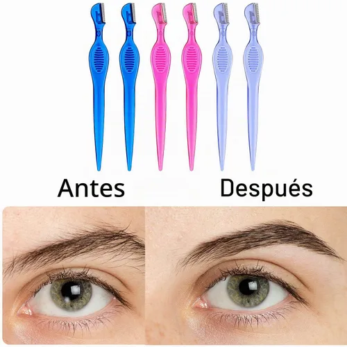 Vista 3 de 30 piezas de afeitadora Dermaplane para mujeres, afeitadora con cubierta de precisión, herramienta de dermaplaning exfoliante multiusos, depilación