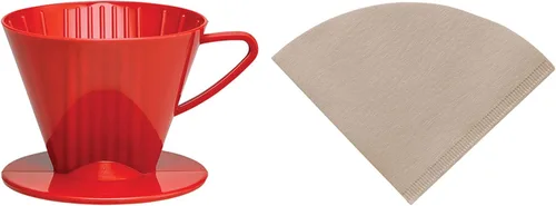 Vista 17 de Cono de Filtro de Café para Verter Fino, Tamaño Número 1, Negro, Prepara de 1 a 2 Porciones