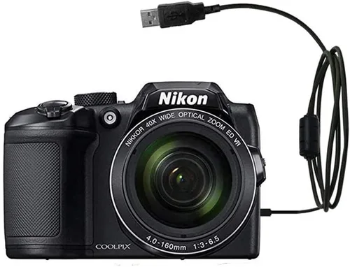 Vista 5 de Cable USB para cámara digital Nikon Coolpix B500 y cable de computadora USB para cámara digital Nikon Coolpix B500, chapado en oro, con ferrita, 6
