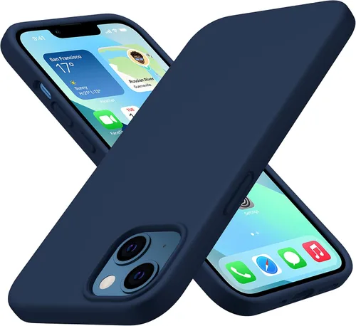 Vista 19 de CellEver Funda de silicona resistente para iPhone 13, protección militar contra caídas, protección elevada de pantalla y cámara, interior sin Negro