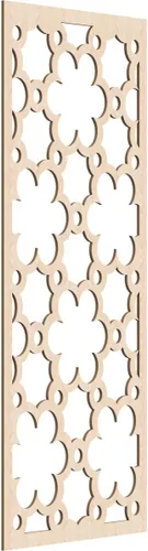 Vista 60 de 9 3/8"W x 24 3/8"H x 1/4"T Southgate Decorativos Paneles De Pared De Madera Calado, Abedul