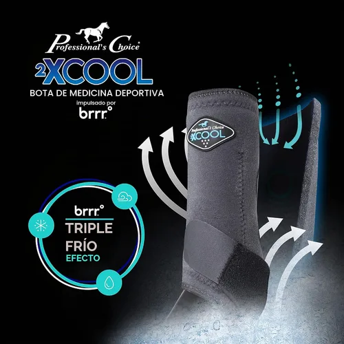 Vista 3 de Professional's Choice 2XCOOL Botas deportivas para caballos medicinales, diseño protector y transpirable para máxima comodidad y durabilidad