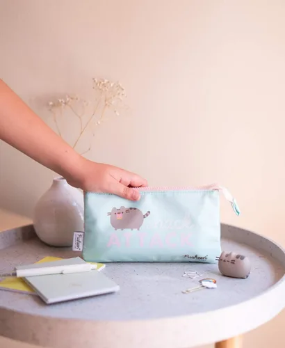 Vista 4 de Estuche Pusheen Lindo estuche para niñas Kawaii Stationary Estuche pequeño para cosméticos Regalos Pusheen Cartuchera Escolar
