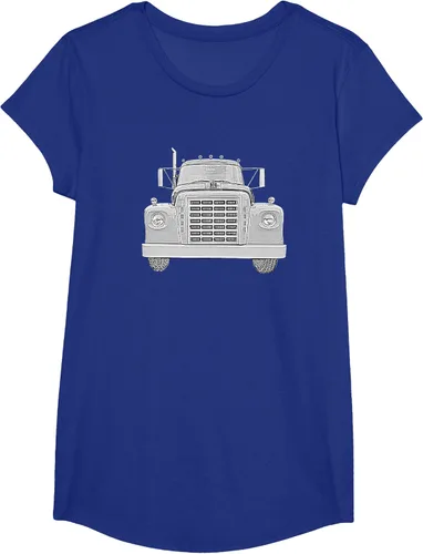 Vista 62 de Camiseta clásica de camión pesado International Harvester IH Loadstar, Negro, S
