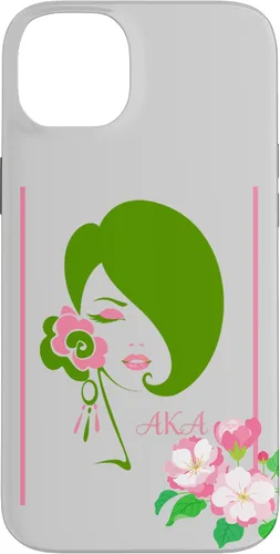Vista 15 de Black Sorority Excellence Beautiful Woman Pink & Green Case for iPhone 17