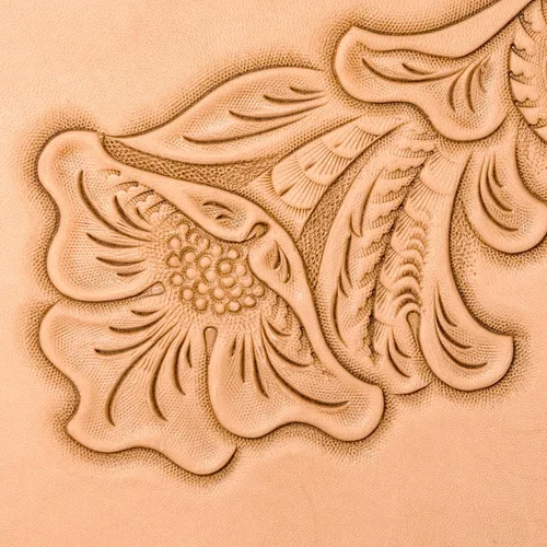 Vista 6 de Realeather Veg Tan Tooling Leather - Paquete variado de cuero para manualidades, cuatro hojas de 8.5" x 11" (3-4oz, 4-5oz, 5-6oz, 7-8oz), natural
