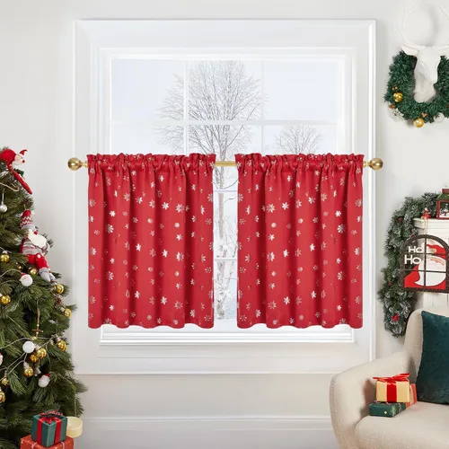 Vista 99 de Deconovo Cortinas opacas, aislamiento térmico, dobladillo para barra, reducción de ruido, certificado Oeko-TEX, cortinas de oscurecimiento