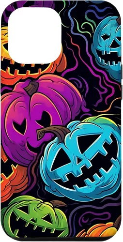 Vista 24 de Funda para iPhone 11 Pro Max Halloween Scary Pumpkin Graffiti