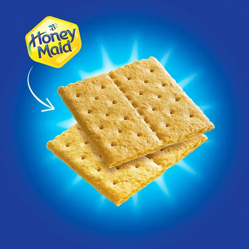 Vista 5 de Honey Maid Graham Crackers, bocadillos a granel para el almuerzo, 200 paquetes de bocadillos de 0.5 onzas