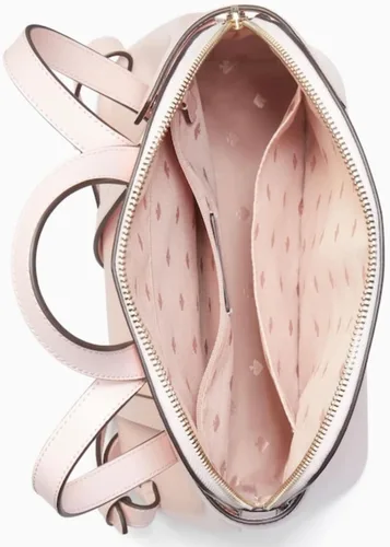 Vista 4 de Kate Spade New York Staci Dome Mochila de piel rosa tiza, Tiza rosado, Domo