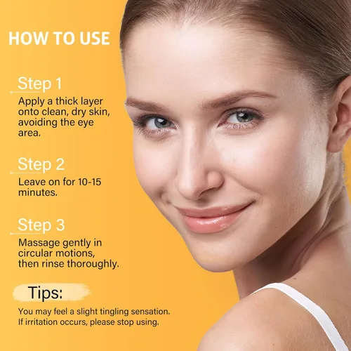 Vista 6 de RIHAKO Regalos de Pascua para mujeres, máscara facial con enzimas de calabaza, cuidado de la piel, mascarilla facial exfoliante iluminadora
