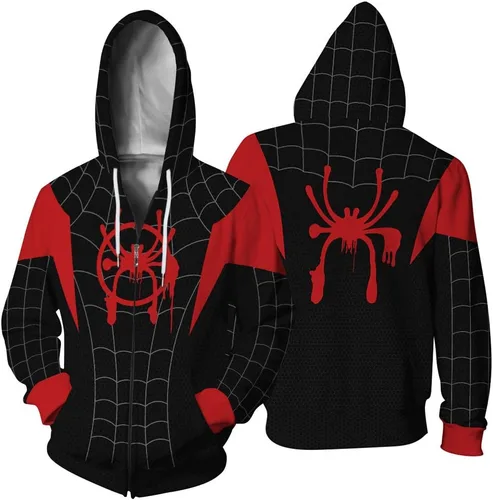 Vista 3 de Plustrong Sudadera con capucha unisex con estampado 3D y bolsillos