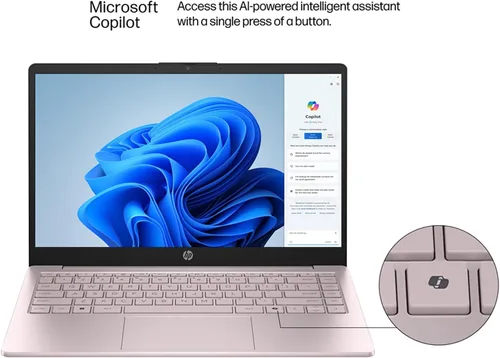Vista 8 de HP Laptop Computer with 1-Year Office 365 for Student Daily Study & Home use, Intel N150, 8GB RAM, 256GB SSD+128GB UFS Storage, Long Battery Life &