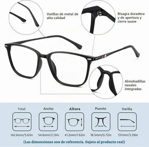 Vista 4 de Cyxus Lentes de bloqueo de luz azul para mujeres y hombres, para 00-negro-8208t02US