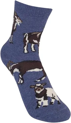 Vista 2 de FUNATIC Calcetines de animales para niños de 7 a 10 años, talla única, unisex, idea de regalo de vida silvestre del zoológico para niños y niñas