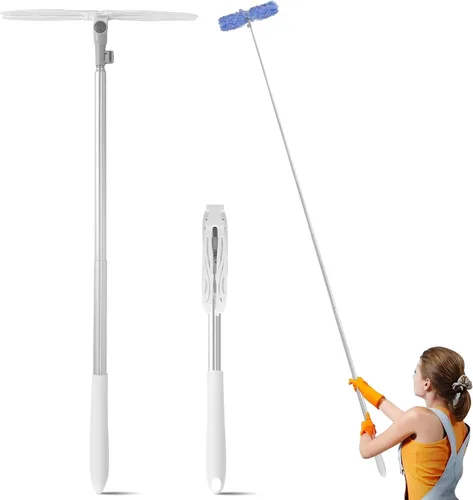 Vista 8 de Duster Mango extendido y plumero largo, compatible con Swiffer, 65.7