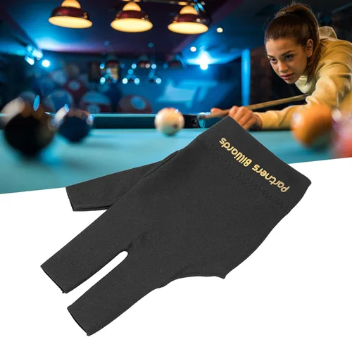 Vista 5 de Guantes de billar para billar, 3 dedos para taco de billar, guantes deportivos para mano izquierda y derecha