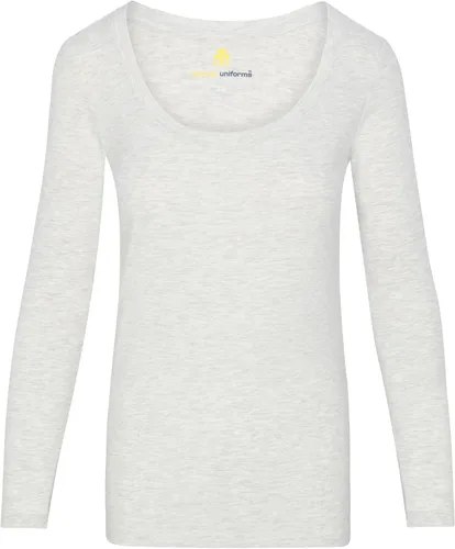 Vista 4 de Natural Uniforms Camiseta de manga larga extra ancha con cuello redondo para mujer