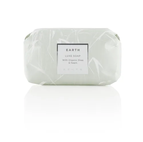 Vista 2 de Zents Triple Milled Luxe Bar Soap Set (fragancia Earth & Sun) Jabón hidratante con manteca de karité orgánica Jabón suave para manos y cuerpo