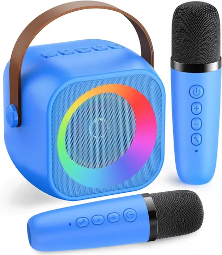 Vista 12 de Máquina de karaoke para niños, regalos de karaoke para niñas de 4, 5, 6, 7, 8, 9, 10, 12 años o más, fiesta de cumpleaños, 4 a 12 años, juguetes