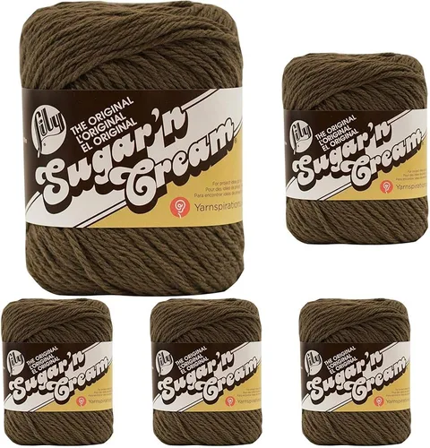 Vista 22 de Lily Sugar 'N Cream The Original - Hilo sólido, 2.5 onzas, calibre 4 mediano, 100% algodón, color azul claro, lavable y seco a máquina (paquete de 2)
