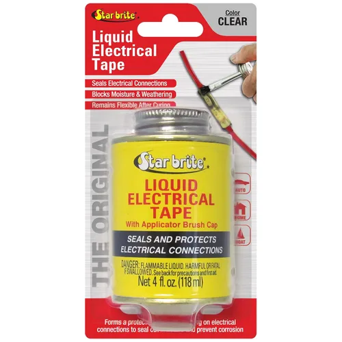 Vista 8 de STAR BRITE - Cinta aislante líquida eléctrica, tubo negro de 1 oz (084154)