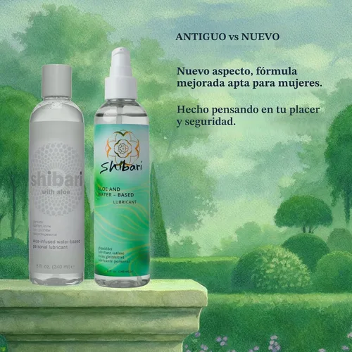 Vista 5 de Lubricante íntimo premium Shibari a base de aloe para parejas y mujeres (Aloe, 4 fl oz)