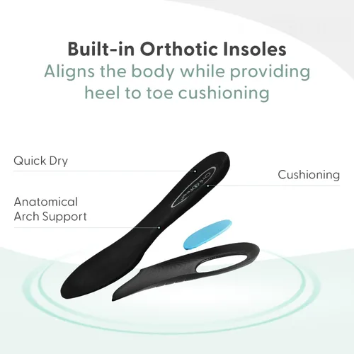 Vista 5 de Orthofeet Sandalias de agua ortopédicas Calypso ajustables manos libres para mujer