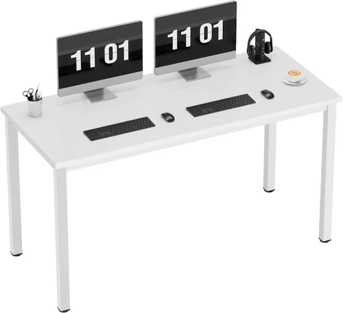 Vista 26 de Need Escritorio pequeño para computadora, mesa de escritura resistente de 31.5 pulgadas, estrecho, negro