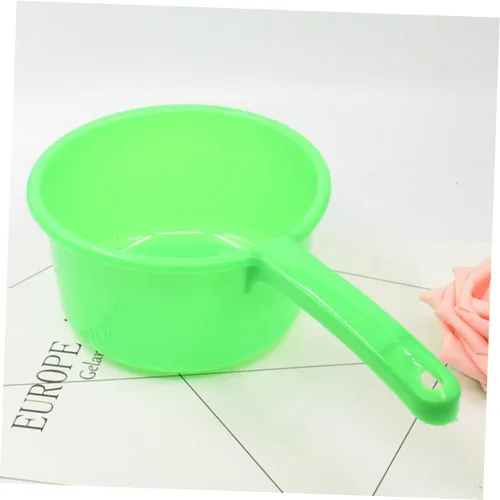 Vista 5 de SHOWERORO Cucharón de agua de plástico con mango largo para baño de cocina y riego de plantas, cuchara versátil para uso doméstico