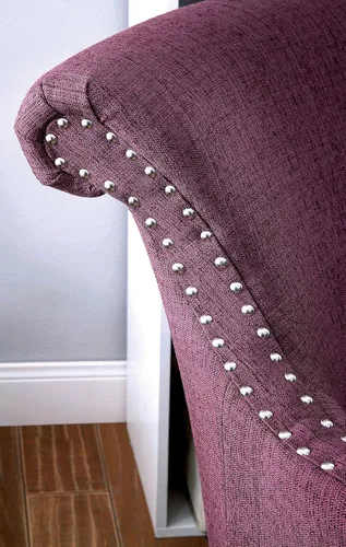 Vista 2 de Furniture of America Venize - Silla decorativa de estilo contemporáneo, color morado