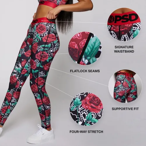 Vista 6 de PSD Leggings para mujer leggings de entrenamiento cómodos y de apoyo para mujer