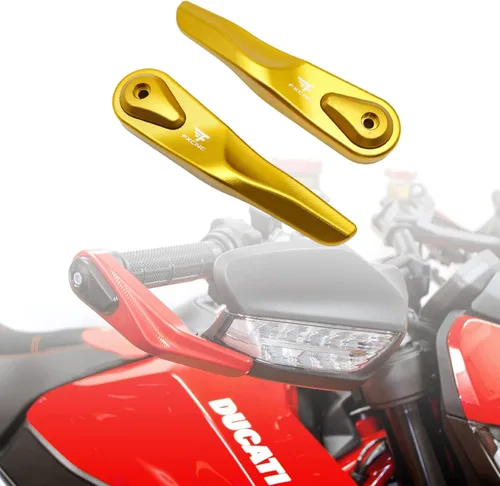Vista 10 de Paramanos de motocicleta Billet Protectores de mano con deslizador para Ducati Multistrada 1260/1200/950 y Hypermotard 950 2015 en adelante, negro