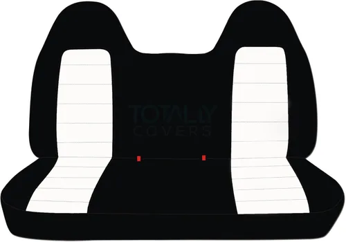 Vista 26 de Totally Covers Compatible con Ford F-150 F-250 F-350 1992-1998 Fundas de Asientos de Camión de Dos Tonos (Banco Sólido Delantero/Trasero) con/sin