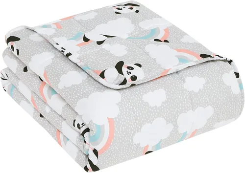 Vista 26 de CuteKing Manta pesada (2 libras, 36 x 48 pulgadas, gris) manta pesada para 40-60 libras, manta pesada para refrigeración y calefacción con cuentas