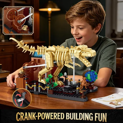 Vista 2 de INSOON Mechanical Dinosaur Fossil Building Set STEM Toy for Kids Boys 8-14+