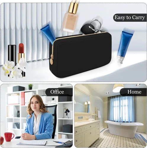 Vista 5 de XSUIOY Bolsa de maquillaje de viaje para bolso, bonita bolsa de maquillaje preparada para cosméticos, bolsa organizadora para mujeres, bolsa