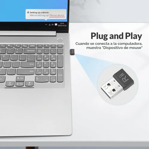 Vista 4 de Rii Mouse Jiggler - Jigglers de ratón USB indetectables con movimiento automático, sin software, Plug & Play, simular movimiento para mantener