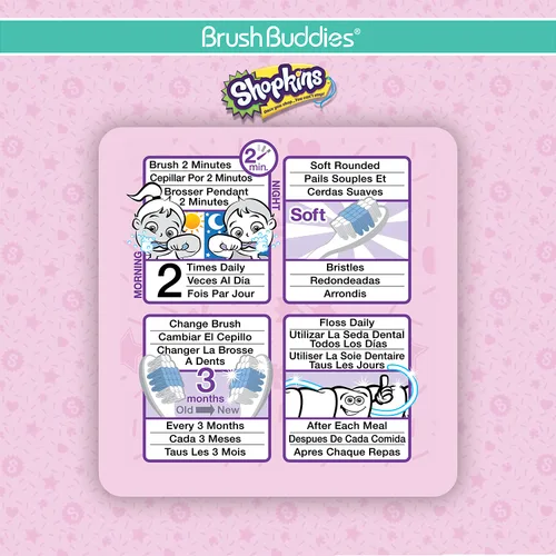 Vista 4 de Brush Buddies Cepillo y tapa Shopkins