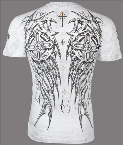 Vista 4 de Archaic by Affliction - Camiseta para hombre, color azul marino