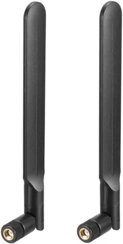 Vista 5 de Paquete de 2 antenas de cámara de rastro de 10dBi 4G LTE RP-SMA macho - Alta ganancia omnidireccional 698-2700MHz para Spypoint, revelación
