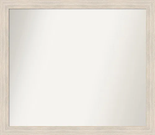 Vista 32 de Amanti Art Espejo personalizado, espejo de baño estrecho Alexandria White Wash, espejo de pared o espejo de tocador de baño sobre el fregadero