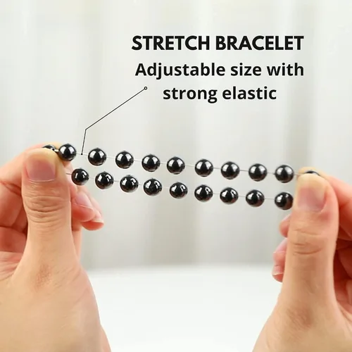 Vista 66 de Crystal Vibe Pulseras de cuentas de 0.315 in para mujeres y hombres, pulseras de cristal con piedras preciosas naturales, tamaño elástico ajustable