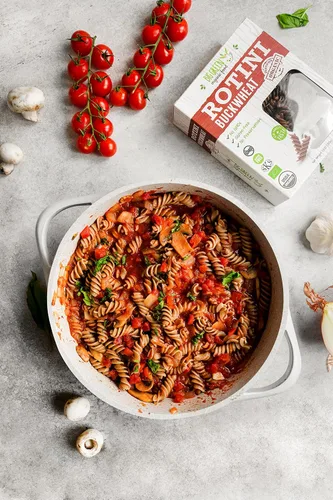Vista 3 de Big Green Organic Food - Rotini de trigo sarraceno orgánico, 8.8oz, 100% trigo sarraceno, sin gluten, sin OMG, vegano (1)