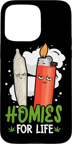 Vista 31 de Homies for Life Marijuana Weed Cannabis 420 - Carcasa para iPhone 17