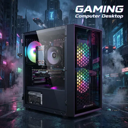 Vista 4 de Escritorio para PC para juegos STGAubron,Core I7,RX 560 4G,32G RAM,512G SSD