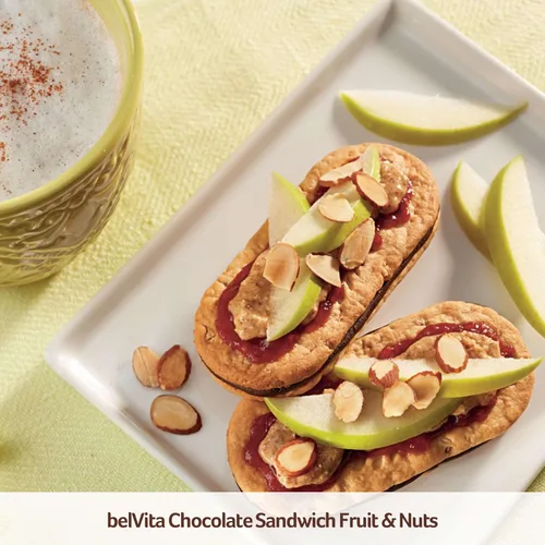 Vista 18 de belVita Sándwiches de galletas de barra de desayuno, crema de chocolate negro, 30 paquetes en total, 6 cajas (2 galletas por paquete)